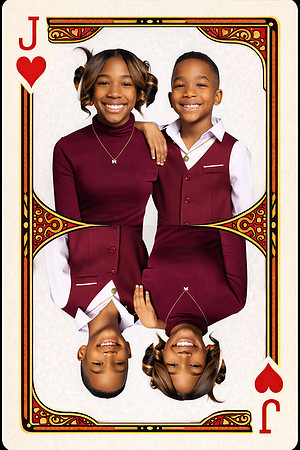 Jack of Hearts siblings portrait
