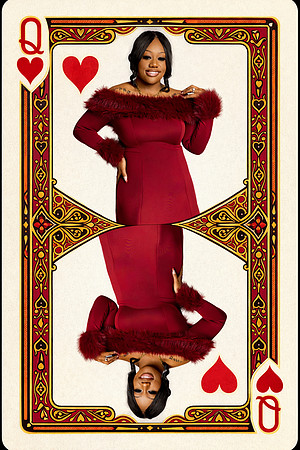 Queen of Hearts with elegant style